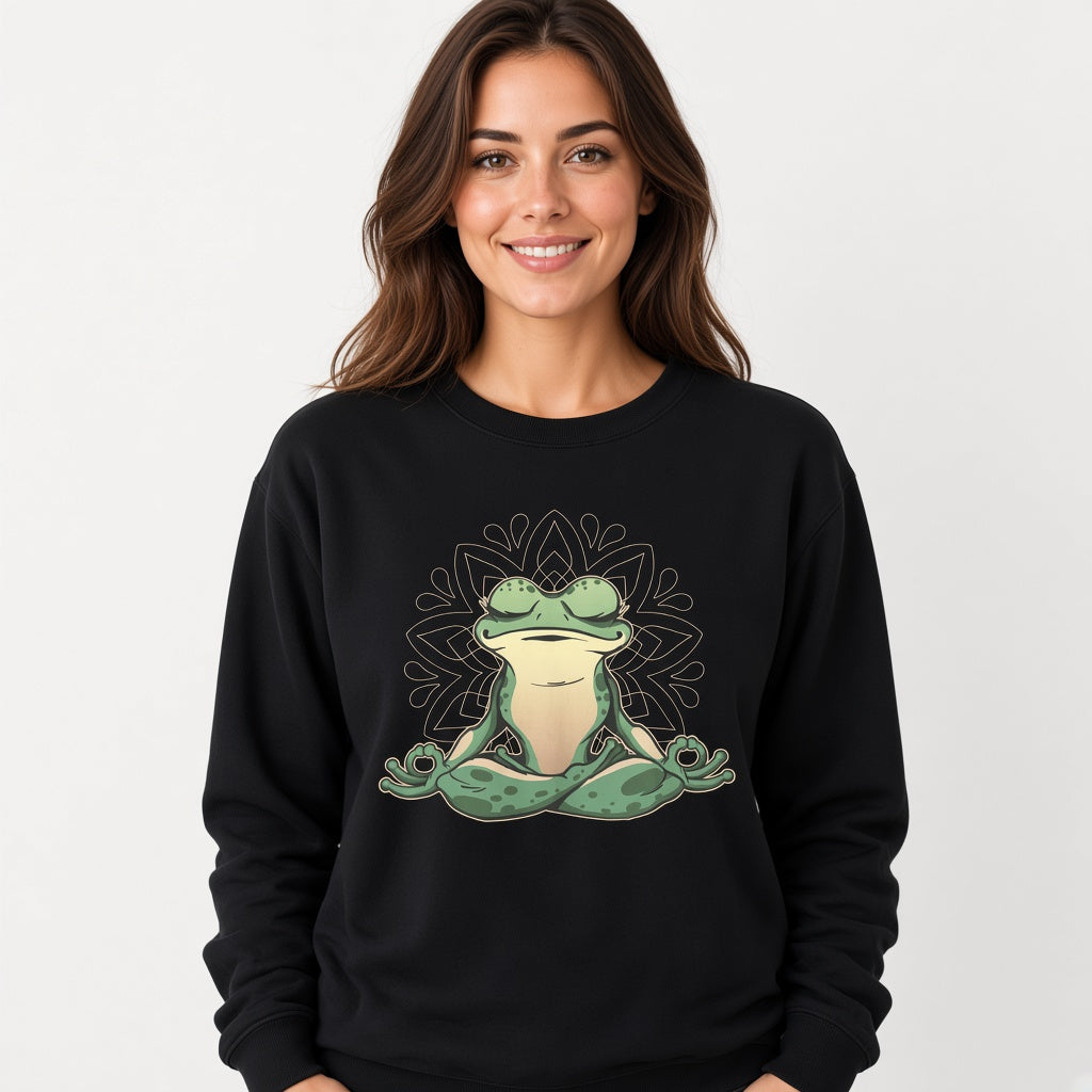 sweatshirt Frog doing yoga
