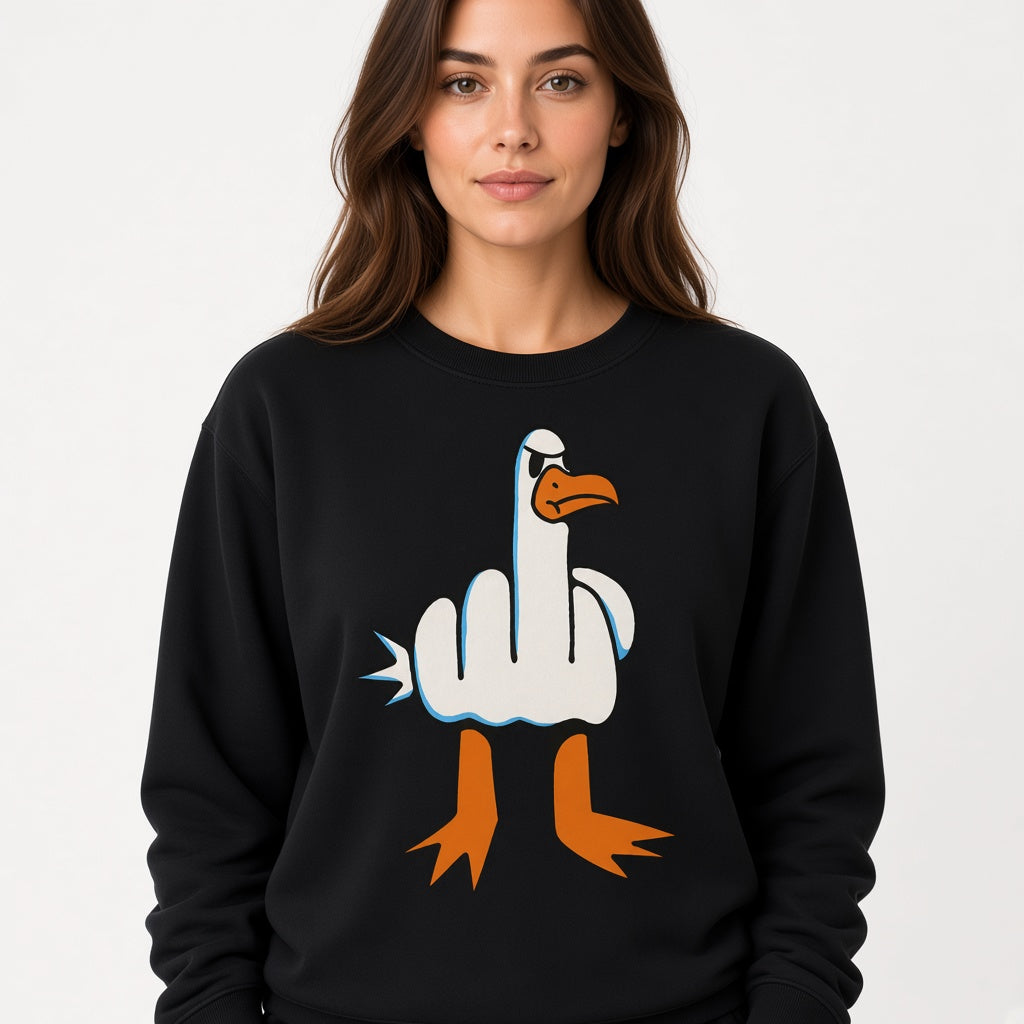 Flipping the Bird Goose Sweatshirt