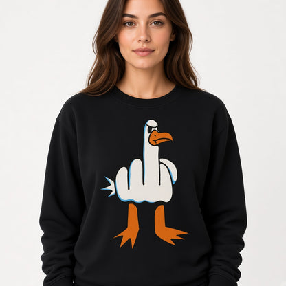 Flipping the Bird Goose Sweatshirt