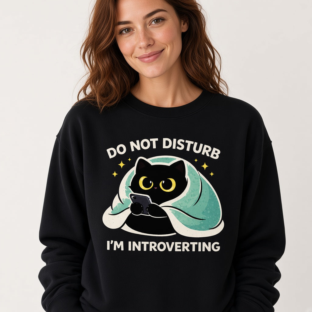 Do Not Disturb I'm Introverting Sweatshirt