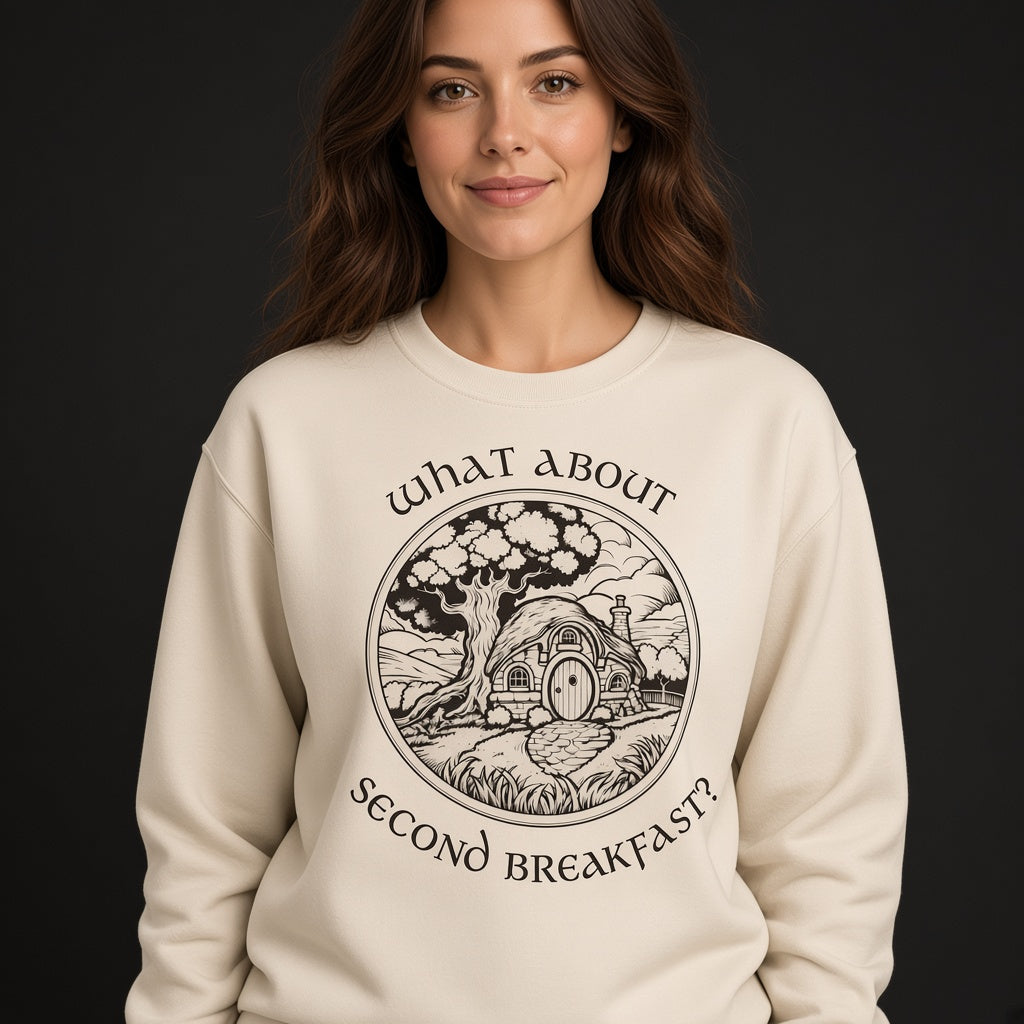 What About Second Breakfast Funny LOTR Fan Sweatshirt