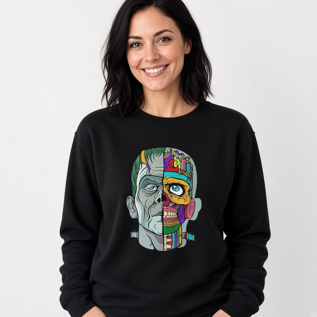Frankinstein sweatshirt, funny sweatshirt, graphic shirts, unisex tshirt, printed sweatshirt
