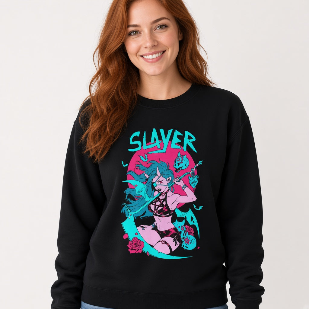 Anime girl slayer Sweatshirt, Funny Unisex sweatshirt