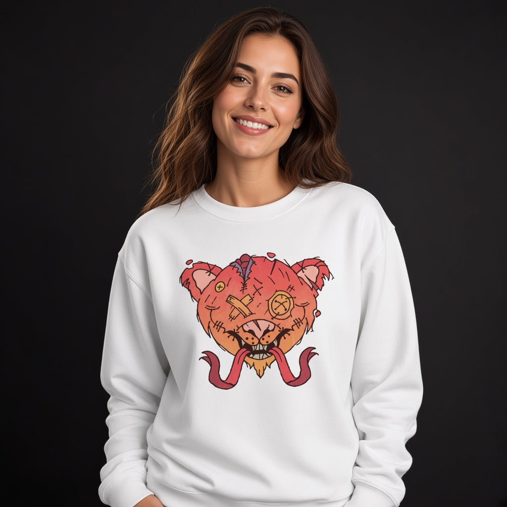 Monster with two tonguessweatshirt, funny sweatshirt, graphic shirts, unisex tshirt, printed sweatshirt