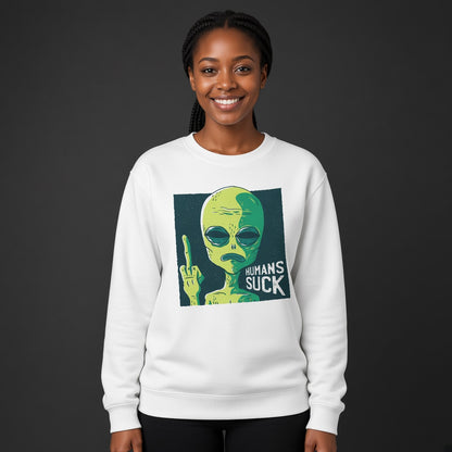 Humans suck sweatshirt, funny sweatshirt, graphic shirts, unisex tshirt, printed sweatshirt