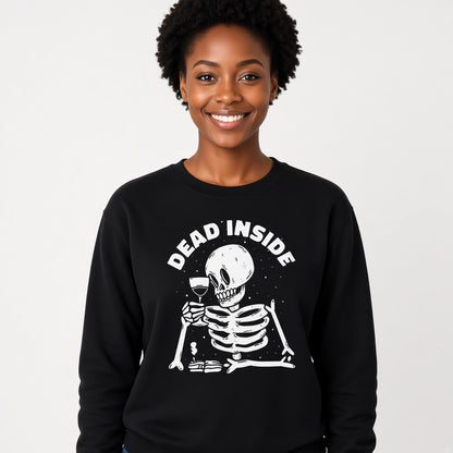 Dead inside sweatshirt, funny sweatshirt, graphic shirts, unisex tshirt, printed sweatshirt