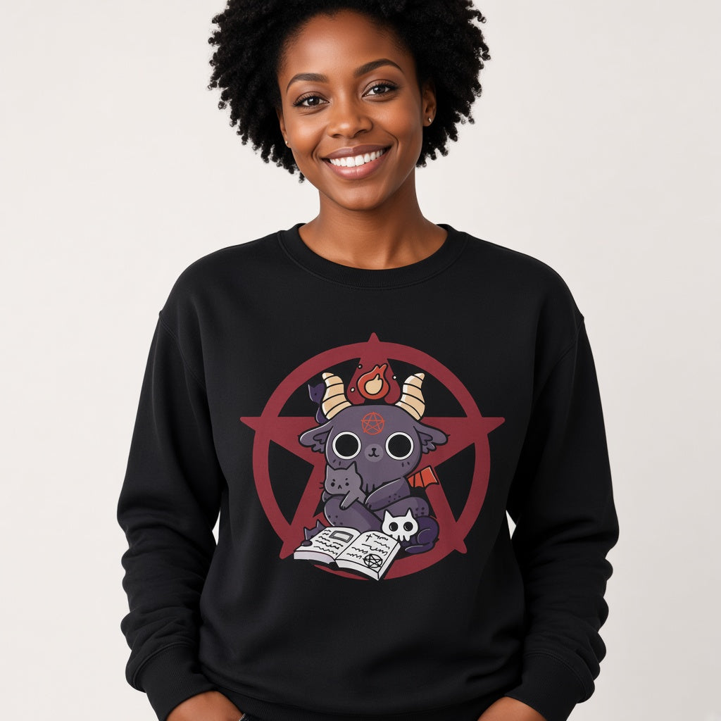 Demon cat Sweatshirt, Funny Unisex sweatshirt
