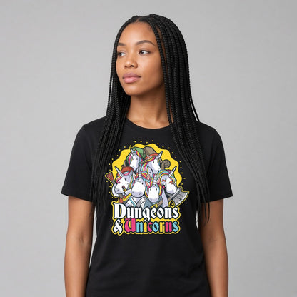 Dungeons and Unicorns Funny T-Shirt