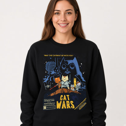 Cat Wars Funny Sweatshirt, Funny Unisex sweatshirt