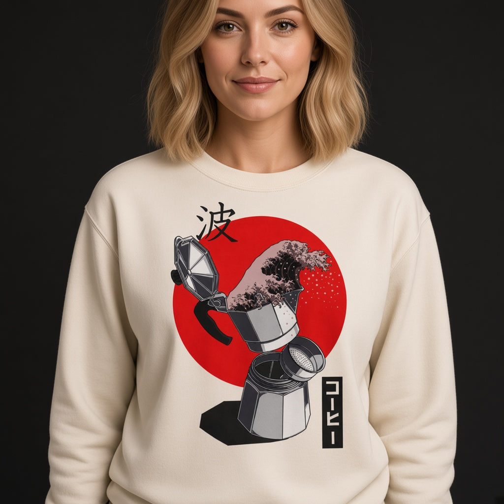 Great Coffee Wave Sweatshirt