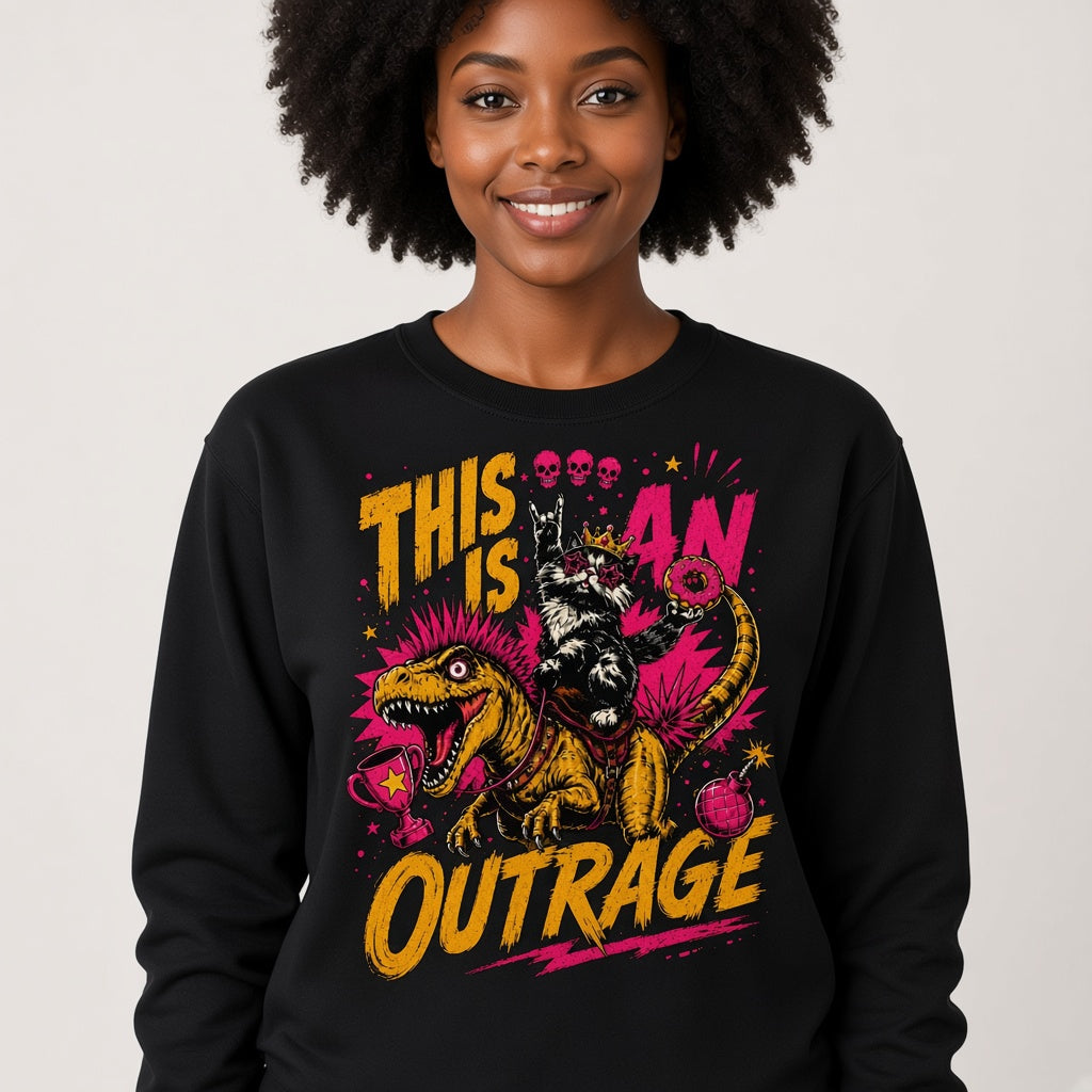 This Is An Outrage Sweatshirt LitRPG Fan Gift Dungeon Crawler Shirt
