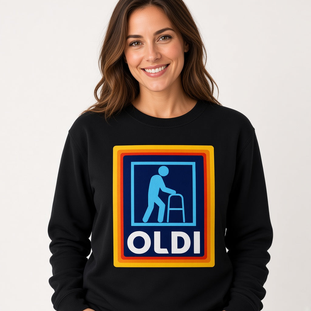 Funny OLDI Store Parody Sweatshirt