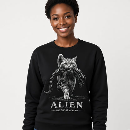 Sweatshirt with a Cat from the Movie Alien: The Short Version