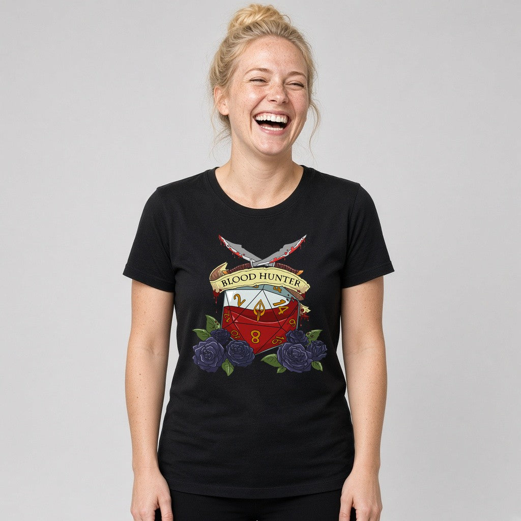 Blood Hunter Dice Crest T-Shirt for D&D Players