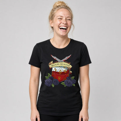 Blood Hunter Dice Crest T-Shirt for D&D Players