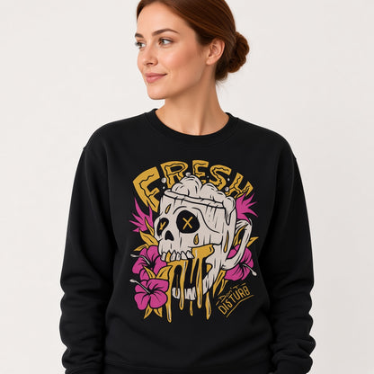 Fresh sweatshirt, funny sweatshirt, graphic shirts, unisex tshirt, printed sweatshirt