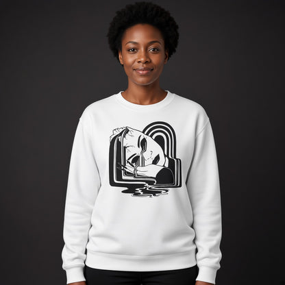 Broken female headsweatshirt, funny sweatshirt, graphic shirts, unisex tshirt, printed sweatshirt