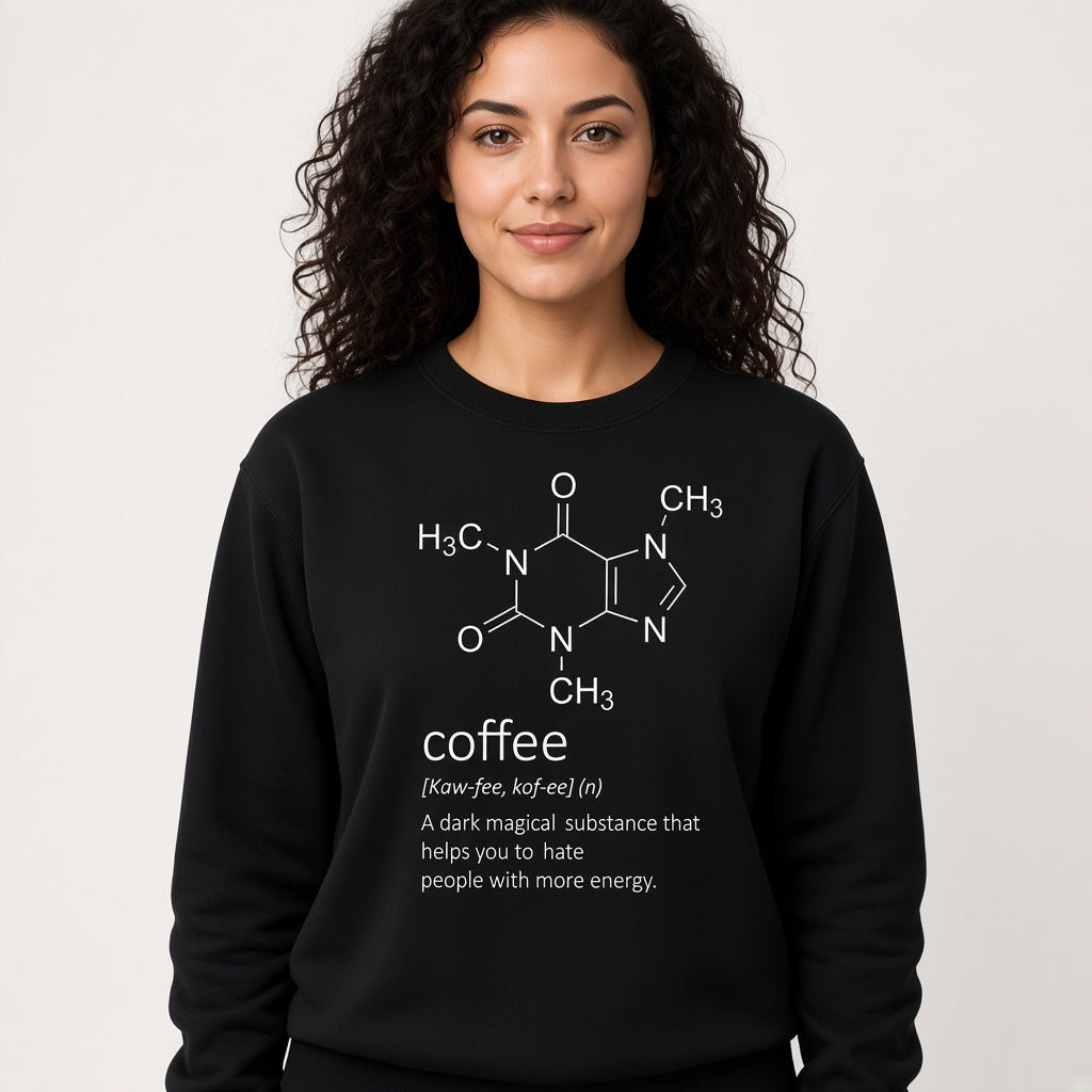 Caffeine Molecule Sweatshirt