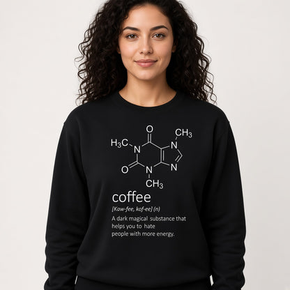 Caffeine Molecule Sweatshirt