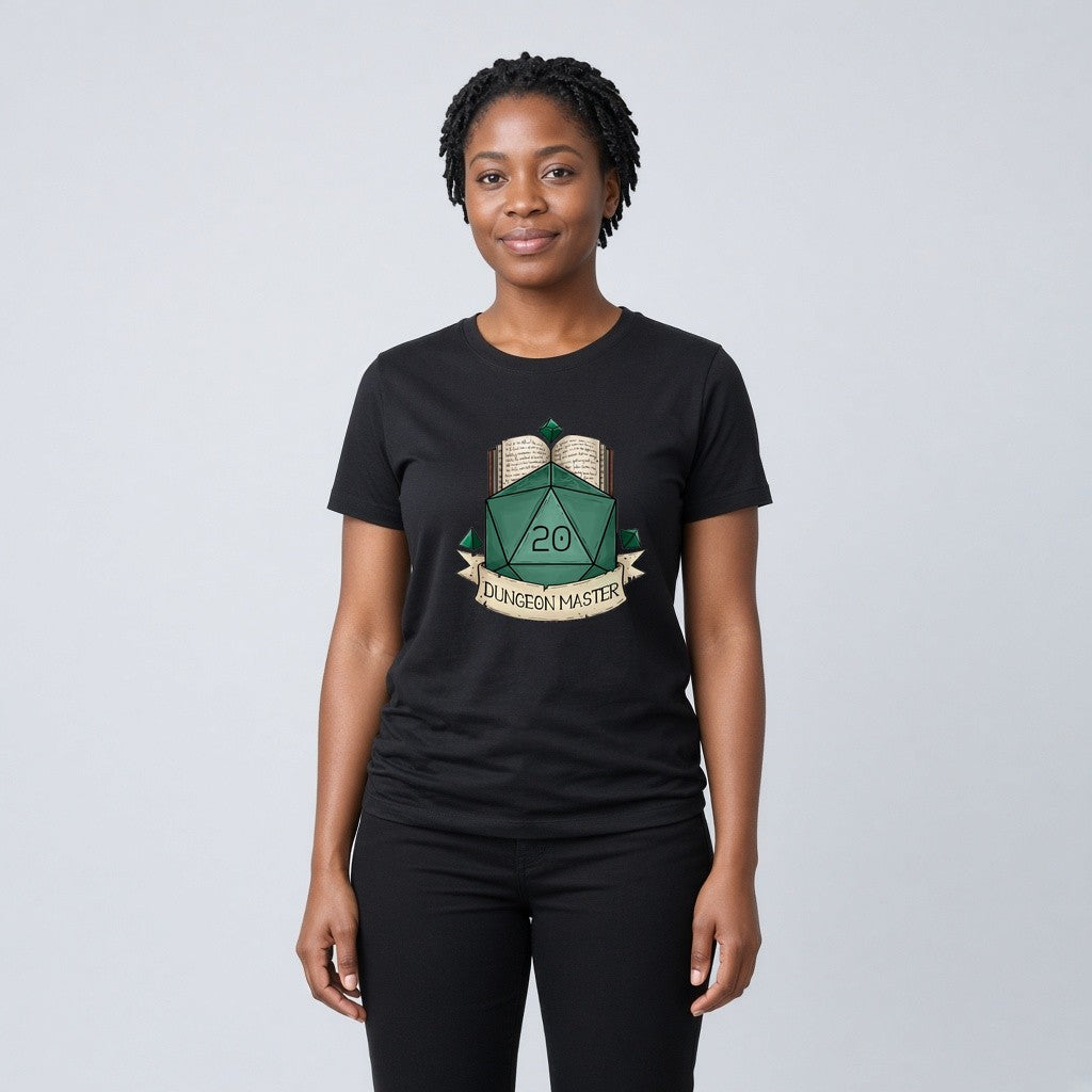 Dungeon Master Book and D20 T-Shirt