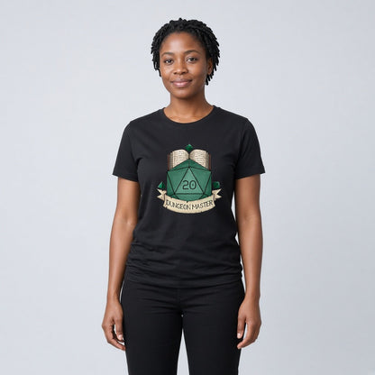 Dungeon Master Book and D20 T-Shirt