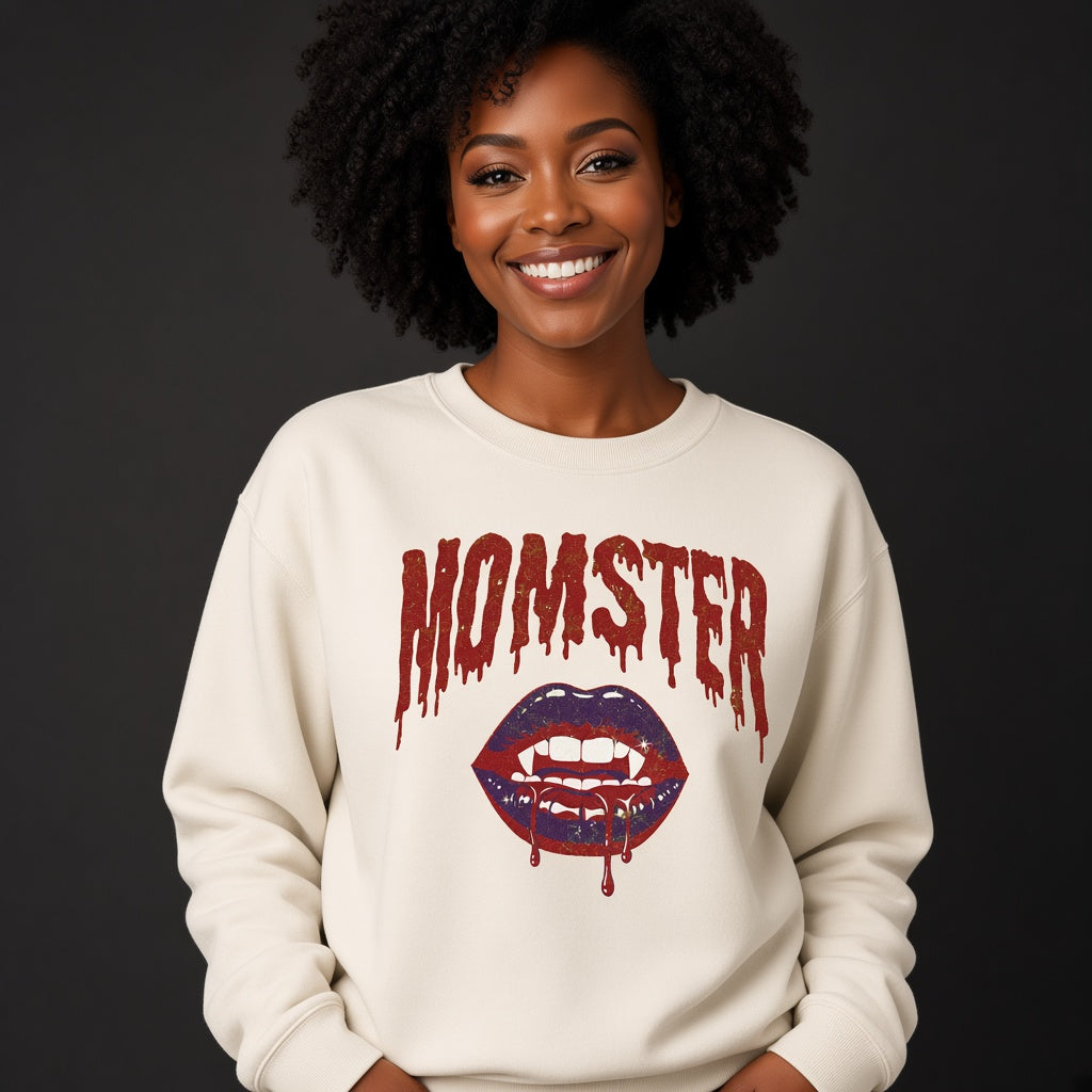 Momster Shirt Funny Mom Halloween Vampire Sweatshirt