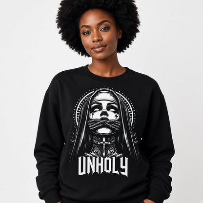 Unholy Nun Gothic Grunge Rock Sweatshirt