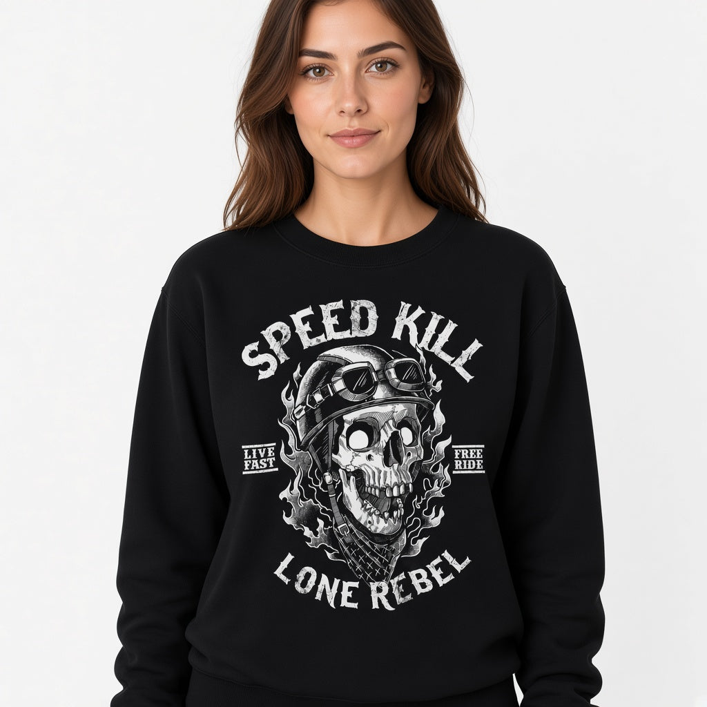 Speed kill sweatshirt, funny sweatshirt, graphic shirts, unisex tshirt, rock sweatshirt, racer sweatshirt