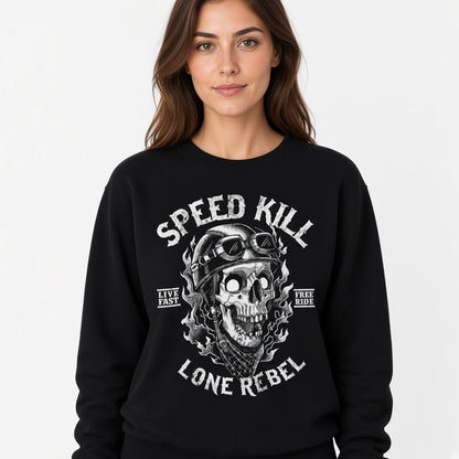 Speed kill sweatshirt, funny sweatshirt, graphic shirts, unisex tshirt, rock sweatshirt, racer sweatshirt