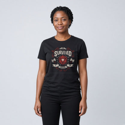 I Survived a Critical Hit T-Shirt for D&D