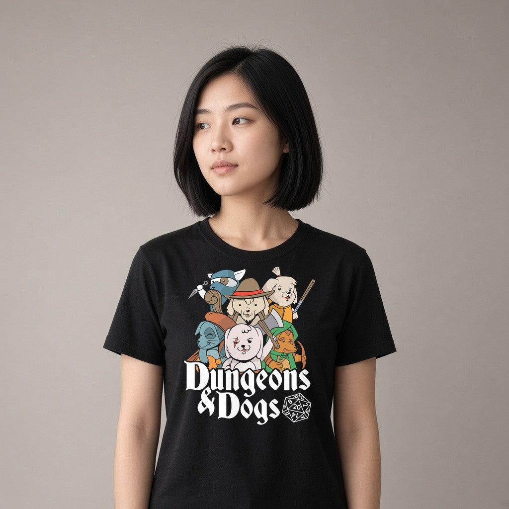 Dungeons and Dogs Funny T-Shirt