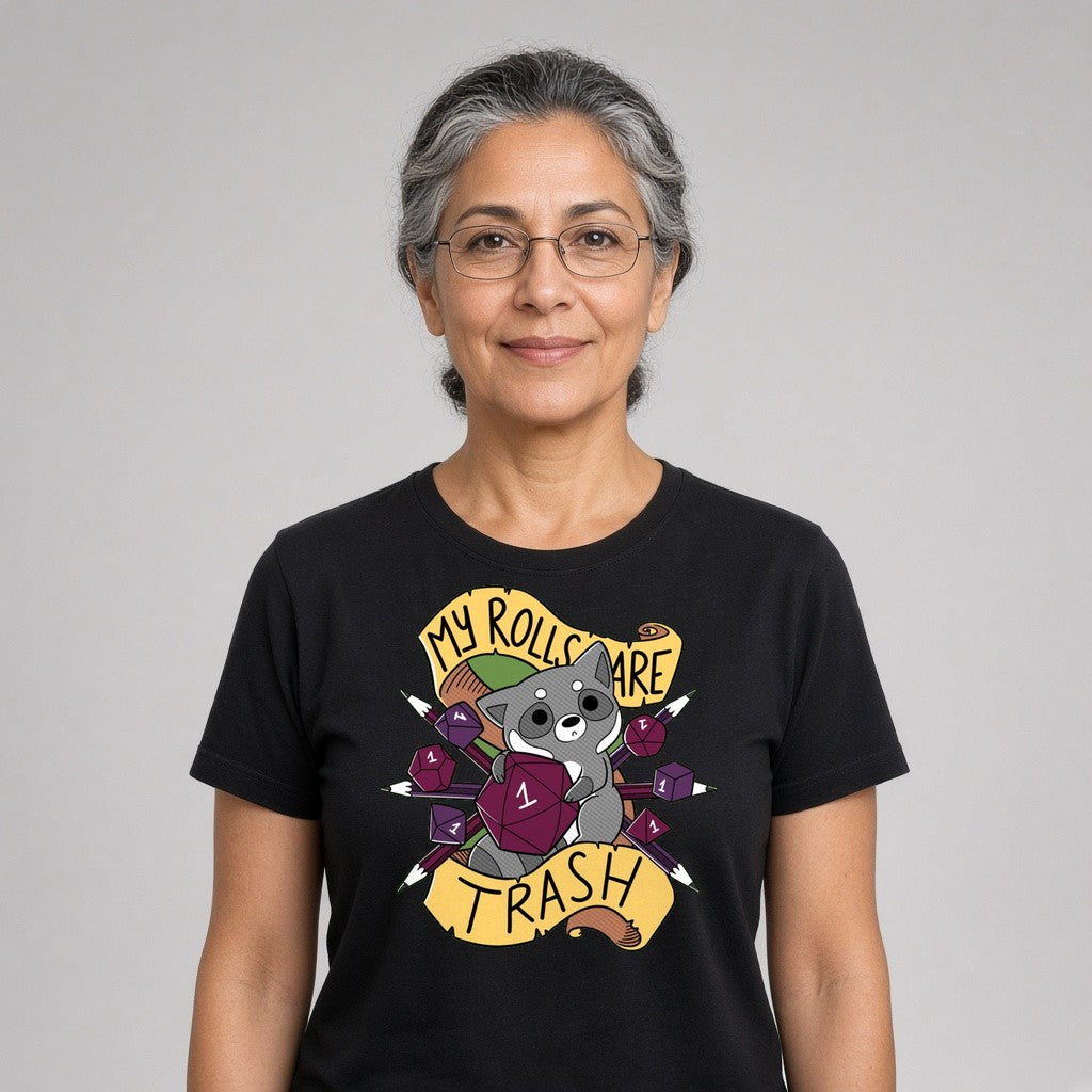 My Rolls Are Trash T-Shirt for D&D Players