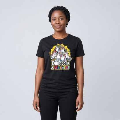 Dungeons and Unicorns Funny T-Shirt