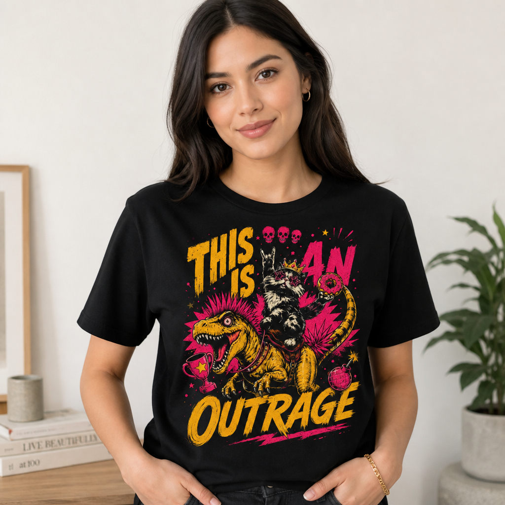 This Is An Outrage T-Shirt LitRPG Fan Gift Dungeon Crawler Shirt