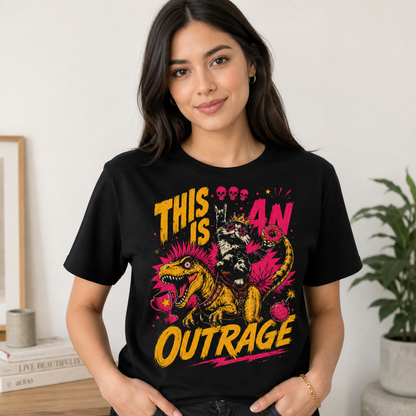 This Is An Outrage T-Shirt LitRPG Fan Gift Dungeon Crawler Shirt