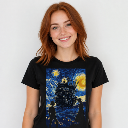 Starry Night Moving Castle T-Shirt