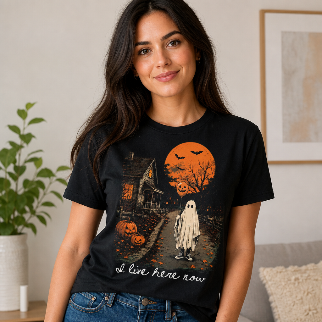 I Live Here Now Ghost T-Shirt