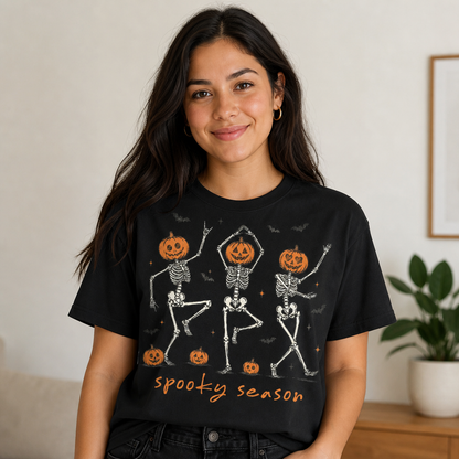 Spooky Season Dancing Skeleton T-Shirt