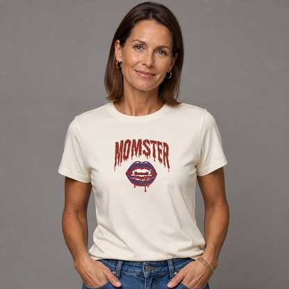 Momster Shirt Funny Mom Halloween Vampire T-Shirt