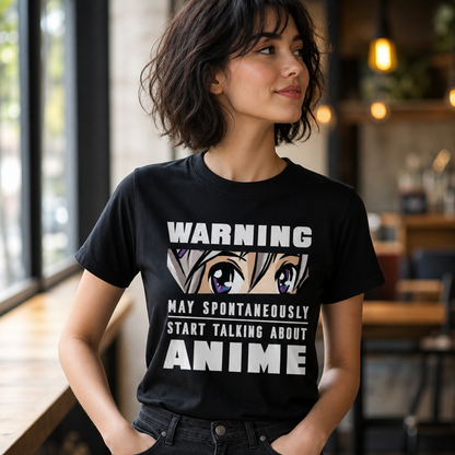 Warning May Spontaneously Start Talking About Anime T-Shirt