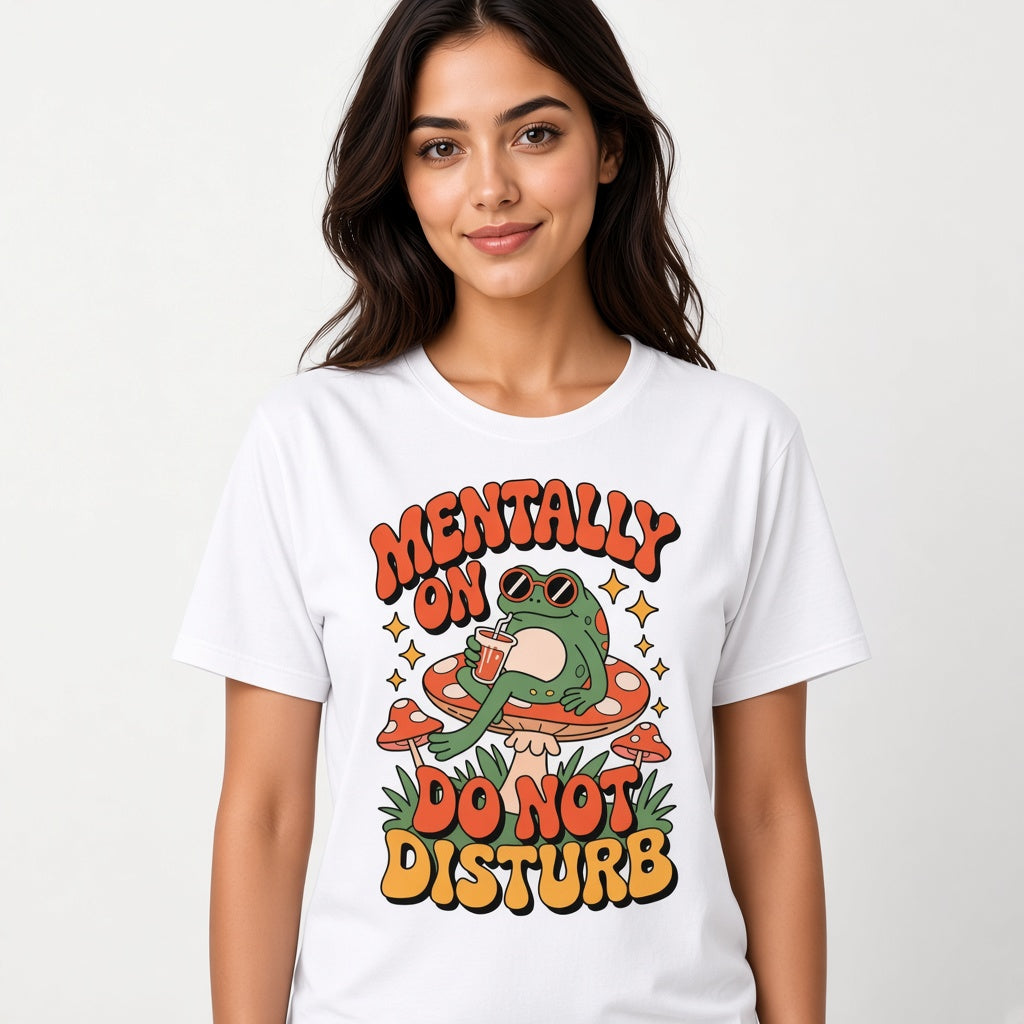 Do Not Disturb Funny Frog Mushroom T-Shirt