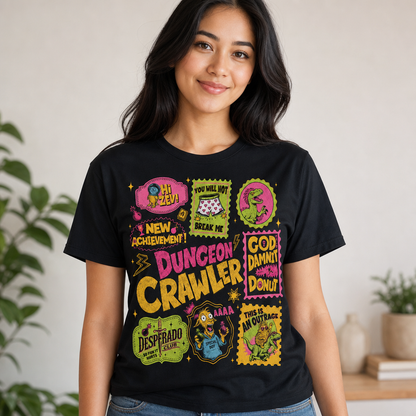 Dungeon Crawler Tee Donut Shirt SciFi Book Fan Apparel T-Shirt