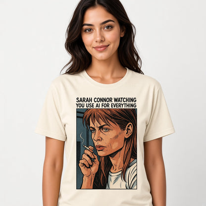 Watching You Use AI Funny Comic T-Shirt