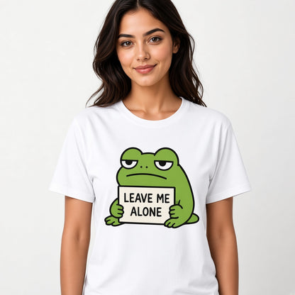 Leave Me Alone Funny Frog T-Shirt
