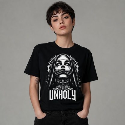 Unholy Nun Gothic Grunge Rock T-Shirt