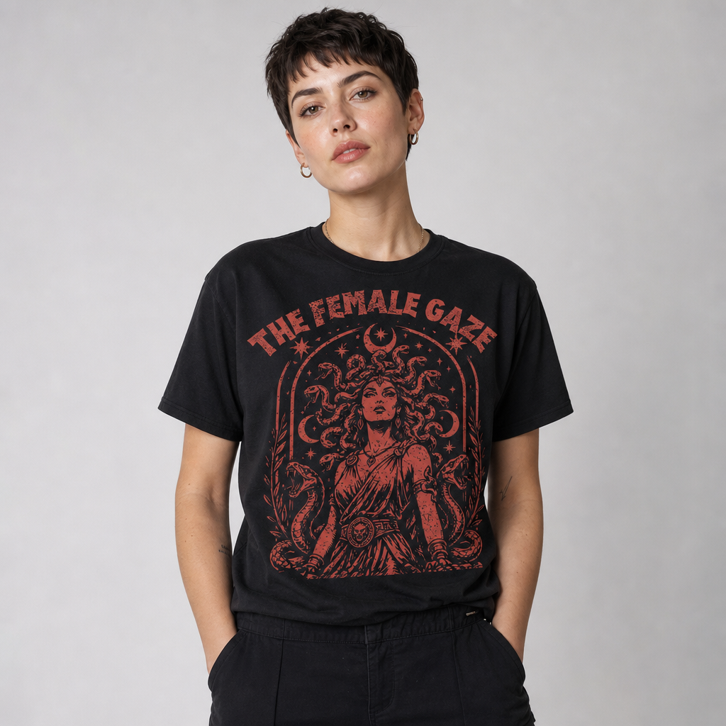 The Female Gaze Medusa Feminist Style Empowerment T-Shirt