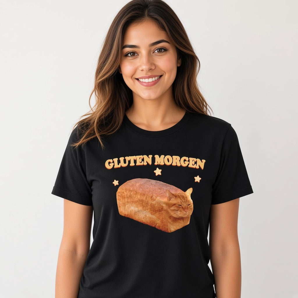 Gluten Morgen Funny Cat Loaf T-Shirt