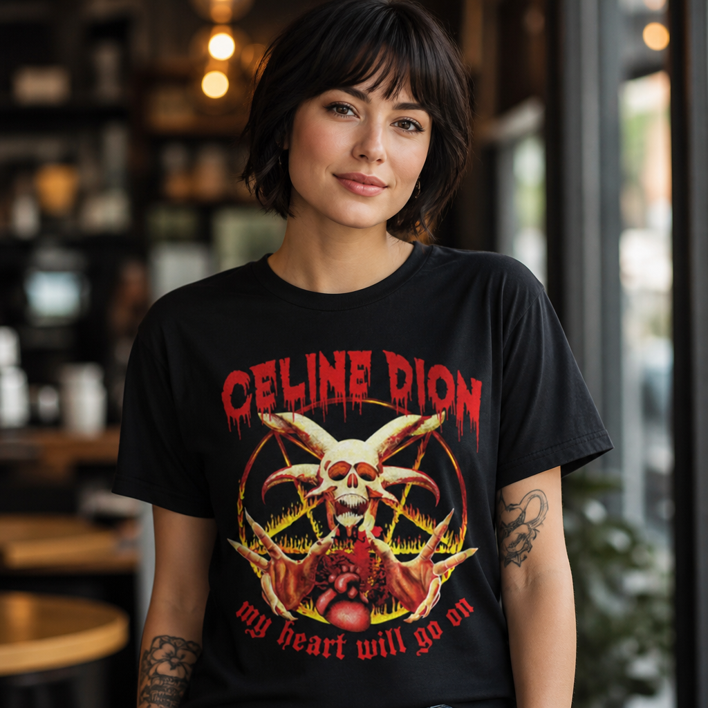Funny Celine Dion Horror Parody T-Shirt