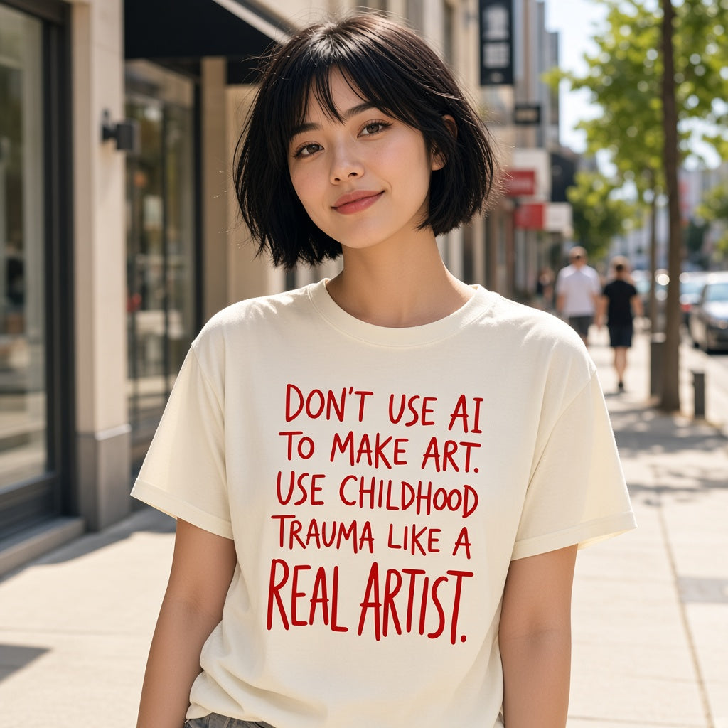Don't Use AI to Make Art Funny T-Shirt