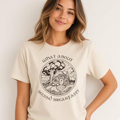 What About Second Breakfast Funny LOTR Fan T-Shirt